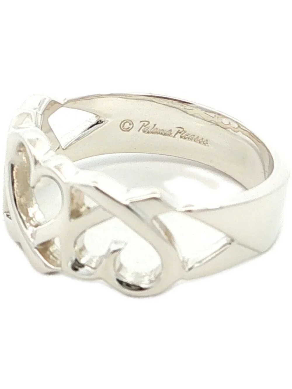 Tiffany & Co Triple Loving Ring 52 Silver